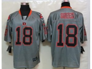 Nike Cincinnati Bengals #18 A.J. Green grey jerseys[Elite lights out]