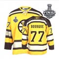 nhl jerseys boston bruins #77 bourque yellow[2013 stanley cup]