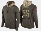 Nike Blues 55 Colton Parayko Olive Salute To Service Pullover Hoodie
