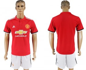 2017-18 Manchester United Home Soccer Jersey