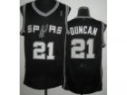 nba San Antonio Spurs #21 Tim Duncan Black Jerseys[Revolution 30]