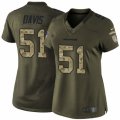 Women's Nike Denver Broncos #51 Todd Davis Limited Green Salute to Service NFL Jersey