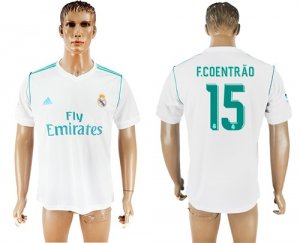 2017-18 Real Madrid 15 F.COENTRAO Home Thailand Soccer Jersey