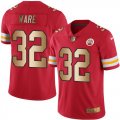 Nike Chiefs #32 Spencer Ware Red Gold Vapor Untouchable Limited Jersey