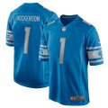 Nike Lions #1 T.J. Hockenson Blue Youth 2019 NFL Draft First Round Pick Vapor Untouchable Limited Jersey