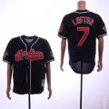 Indians #7 Kenny Lofton Navy 1995 World Series Cooperstown Collection Jersey