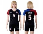 Womens USA #5 Besler Away Soccer Country Jersey