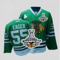 nhl jerseys chicago blackhawks #55 eager green[2013 Stanley cup champions]