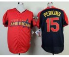 mlb 2014 all star jerseys minnesota twins #15 perkins red-blue