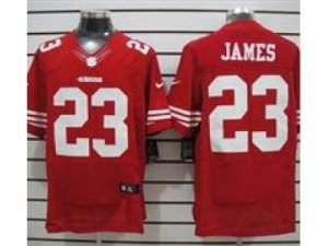 Nike NFL San Francisco 49ers #23 James Red Elite jerseys