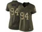 Women's Nike Dallas Cowboys #94 DeMarcus Ware Limited Green Salute to Service NFL Jersey