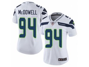 Women Nike Seattle Seahawks #94 Malik McDowell Vapor Untouchable Limited White NFL Jersey