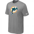 Miami Dolphins Sideline Legend Authentic Logo T-Shirt Light grey