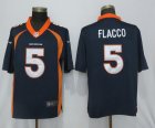 Nike Broncos #5 Joe Flacco Navy Vapor Untouchable Limited