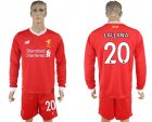 2017-18 Liverpool 20 LALLANA Home Long Sleeve Soccer Jersey