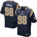 Mens Nike Los Angeles Rams #98 Quinton Coples Game Navy Blue Team Color NFL Jersey