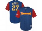 Mens Venezuela Baseball Majestic #27 Jose Altuve Royal Blue 2017 World Baseball Classic Replica Team Jersey