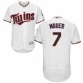 Men's Majestic Minnesota Twins #7 Joe Mauer White Flexbase Authentic Collection MLB Jersey