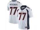Mens Nike Denver Broncos #77 Karl Mecklenburg Vapor Untouchable Limited White NFL Jersey
