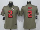 Nike Falcons #2 Matt Ryan Olive Women Salute To Service Limited Jersey