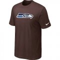 Nike Seattle Seahawks Sideline Legend Authentic Logo Dri-FIT T-Shirt Brown