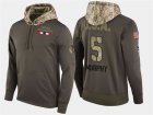 Nike Blackhawks 5 Connor Murphy Olive Salute To Service Pullover Hoodie