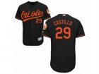Mens Majestic Baltimore Orioles #29 Welington Castillo Black Flexbase Authentic Collection MLB Jersey