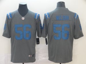 Nike Colts #56 Quenton Nelson Gray Inverted Legend Limited Jersey