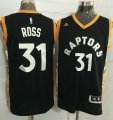Toronto Raptors #31 Terrence Ross Black Gold Stitched NBA Jersey