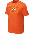Kansas City Chiefs Heart & Soul Orange T-Shirt