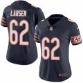 Women's Nike Chicago Bears #62 Ted Larsen Limited Navy Blue Rush NFL Jersey