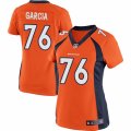 Women's Nike Denver Broncos #76 Max Garcia Limited Orange Team Color NFL Jersey