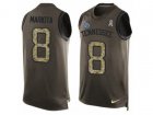 Nike Tennessee Titans #8 Marcus Mariota Limited Green Salute to Service Tank Top NFL Jersey