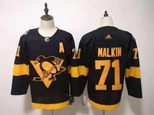 Penguins #71 Evgeni Malkin Black 2019 NHL Stadium Series Adidas Jersey