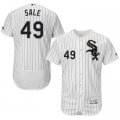 2016 Men Chicago White Sox #49 Chris Sale Majestic White Flexbase Authentic Collection Player Jersey