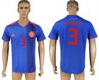 Columbia 3 MURILLO Away 2018 FIFA World Cup Thailand Soccer Jersey