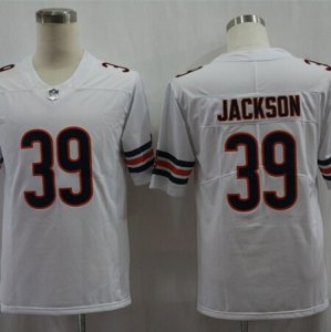 Nike Bears #39 Eddie Jackson White Vapor Untouchable Limited Jersey