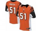 Mens Nike Cincinnati Bengals #51 Kevin Minter Elite Orange Alternate NFL Jersey
