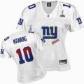 Women New York Giants #10 Manning 2011 Fem Fan Jersey 2012 Super Bowl XLVI white