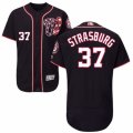 Mens Majestic Washington Nationals #37 Stephen Strasburg Navy Blue Flexbase Authentic Collection MLB Jersey