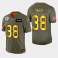 Nike Cowboys #38 Jeff Heath 2019 Olive Gold Salute To Service 100th Season Limited Jersey