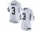 Mens Nike Oakland Raiders #3 E. J. Manuel Limited White NFL Jersey