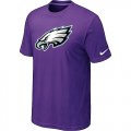 Philadelphia Eagles Sideline Legend Authentic Logo T-Shirt Purple