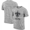 New Orleans Saints Heathered Black Sideline Legend Velocity Travel
