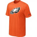 Philadelphia Eagles Sideline Legend Authentic Logo T-Shirt Orange