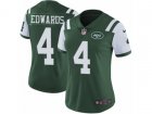 Women Nike New York Jets #4 Lac Edwards Vapor Untouchable Limited Green Team Color NFL Jersey