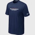 Nike Houston Texans Sideline Legend Authentic Font T-Shirt d.blue