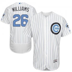Chicago Cubs #26 Billy Williams White(Blue Strip) Flexbase Authentic Collection 2016 Fathers Day Stitched Baseball Jersey