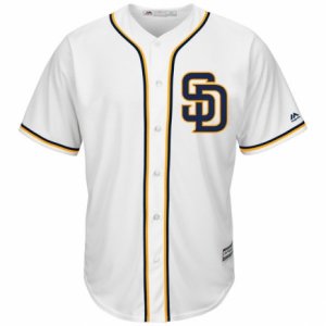 Men\'s San Diego Padres Majestic Blank White Home Cool Base Jersey