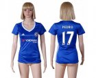 Womens Chelsea #17 Pedro Home Soccer Club Jersey